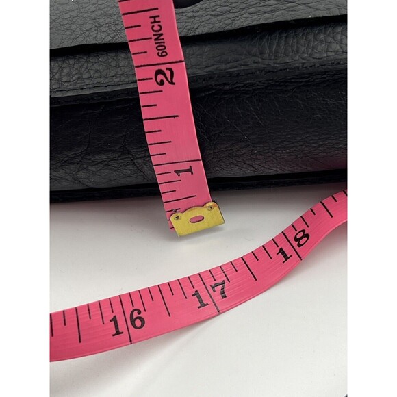 Stitch and Tickle Mini Messenger Crossbody Bag Leather Zip Concert Festival Blac - Picture 13 of 13